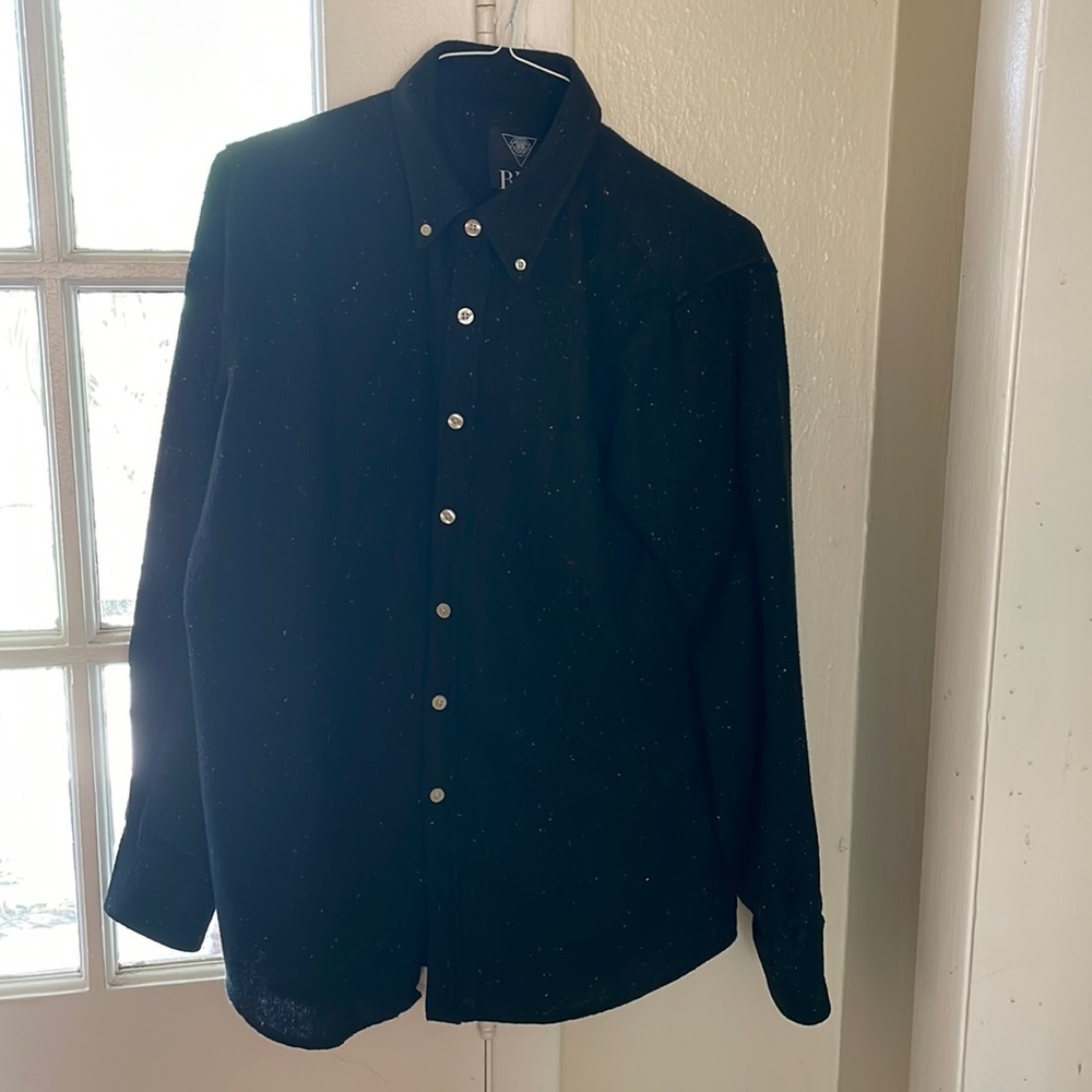 Black BLC Buttonup - Mens Large